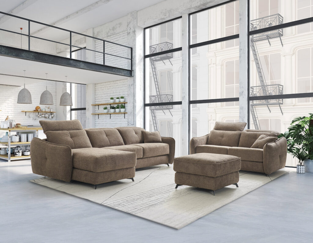 Divano Letto - Matera con pouf 1